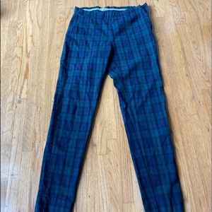 Womens John Galt plaid ankle pants